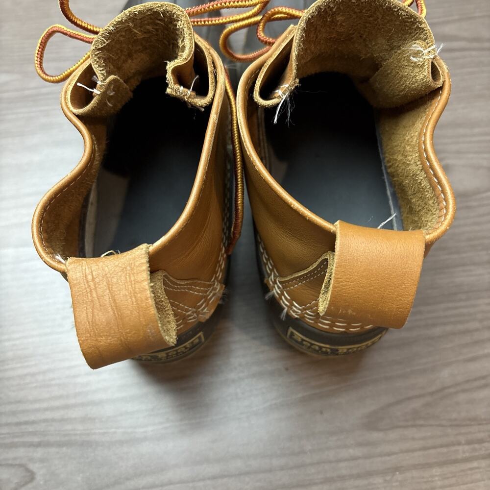 L.L. Bean Boots 6" Brown Size 10M Leather and Rubber - Picture 12 of 16